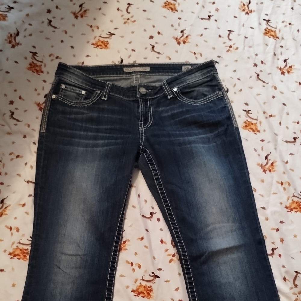 BKE Women's Dark Blue Boot Cut Jeans